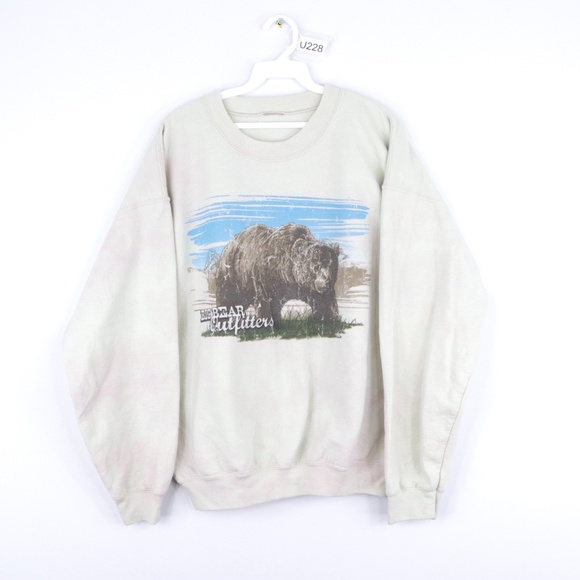 Vintage Other - 90s Mens XL Big Bear Nature Acid Wash Sweatshirt